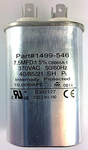 RVP Products 1499-5461 Dual Run Capacitor 7.5 MFD 370V