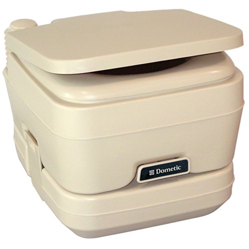 Dometic 311096402 SaniPottie 964 Portable Toilet 2.5 Gallon Parchment