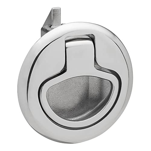 Whitecap Industries 6135C Slam Latch Stainless Steel Non-Locking Ring Pull