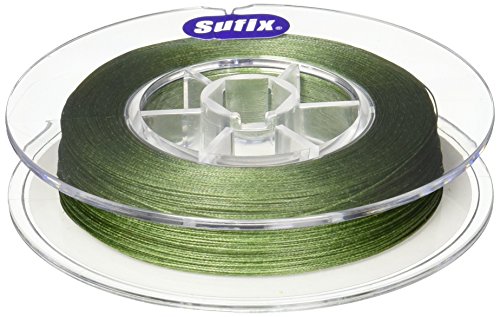Sufix 660-120G 832 Braid Fishing Line 20lb Low-Vis Green 300 Yards
