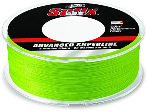 Sufix 660-215L 832 Braid 15 Lb Fishing Line Neon Lime