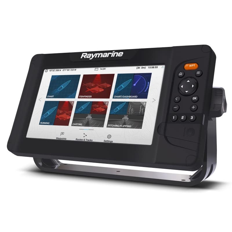 Raymarine E70534 Element 9 HV 9" Chartplotter Fishfinder Combo with CHIRP Sonar HyperVision Wi-Fi GPS