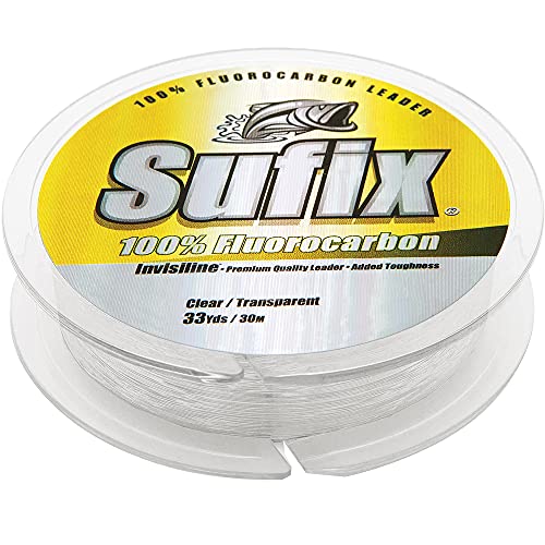 Sufix 683-060 Invisiline Fluorocarbon Leader Line 60lb Test 30 Meters