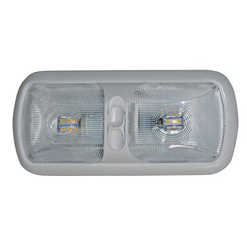 Diamond Group DG72406VP Eurostyle Double Dome LED Light Bright White 12V