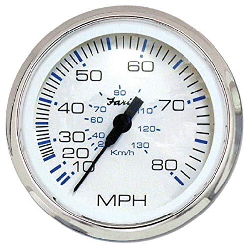 Faria Instruments 33819 Ches Ss White Speedo 80 Mph