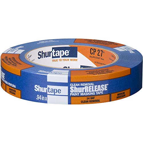 Shurtape 202872 CP 27 Blue Painter's Tape 24mm x 55m Multi-Surface 14-Day Clean Release