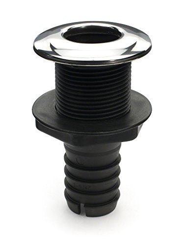 Whitecap Industries S-3805C Stainless Steel Thru-Hull Fitting with Barb 1-1/2 Inch