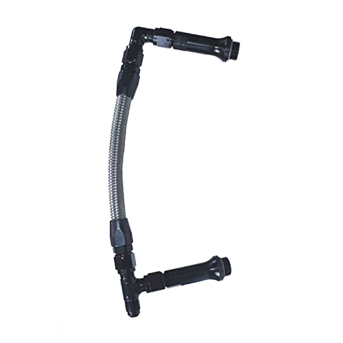 SPEEDFX 575106B Fuel Line Kit for Holley Ultra HP Dual Inlet Carburetor -6AN to 3/8 NPT