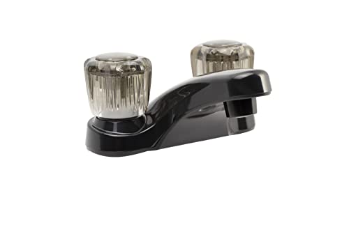 Dura Faucet DFPL700SBK Two Handle RV Lavatory Faucet - Black Finish