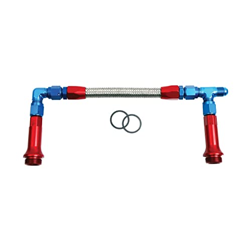 SPEEDFX 575118 Dual Inlet Fuel Line Kit for BG Demon Carburetor -8AN to 1/2 NPT