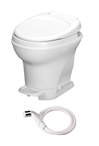 Thetford 31839 Aqua-Magic VI High Profile RV Toilet with Hand Sprayer - White