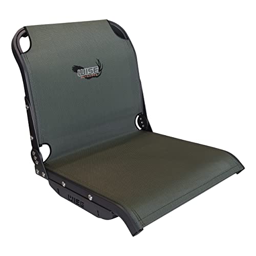 Wise Seating 3374713 Aero X Mid-Back Boat Seat Green Mesh Black Frame