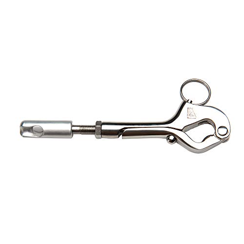 C. Sherman Johnson LS-3100 Over Center Gate Hook with Splice Eye for Dyneema Lifelines