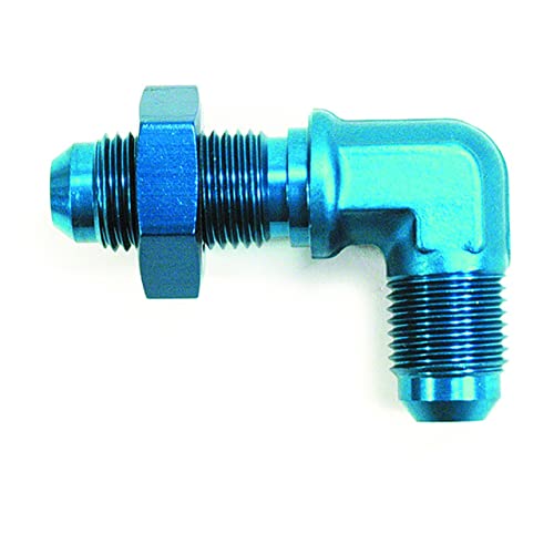 SPEEDFX 560833BK -8AN 90 Degree Bulkhead Flare Fitting Black