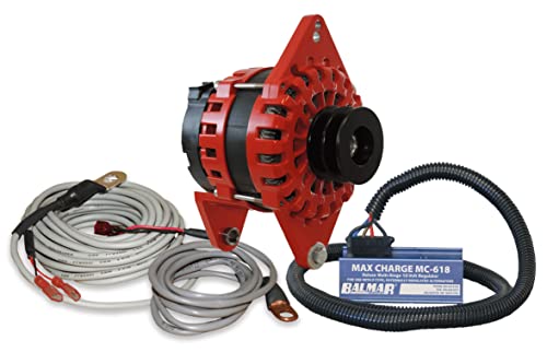 Balmar XT-DF4-250-DV-KIT 250 Amp Alternator Kit 12V Dual Foot Saddle Mount with MC-618 Regulator