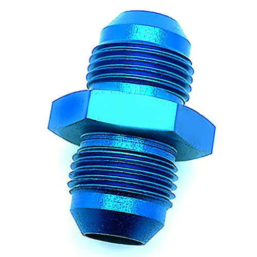 SPEEDFX 560815BK -8AN Straight Flare Union Fitting Black Anodized Aluminum