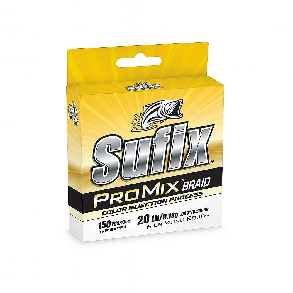 Sufix 630-320G Sufix PROMIX BRAID 20LB 1200 YDS LOW-VIS GREEN
