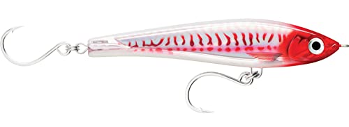 Rapala XRMAGST17HDRHU X-Rap Magnum Stick 17 Saltwater Fishing Lure HD Red Head UV