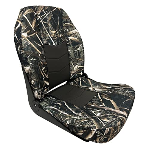 Wise Seating 33401785 Quantum Series Fold Down Boat Seat Max 5 Camo/Black