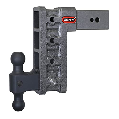 Picture of Gen-Y Hitch GH-1714 MEGA-Duty Adjustable Drop with Dual Ball Receiver Trailer Hitch - 9 3 32K
