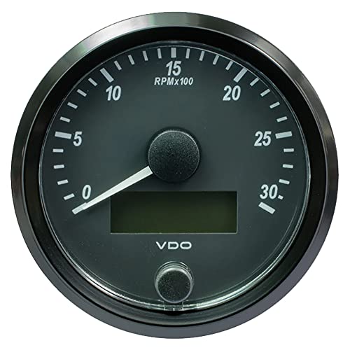 VDO Gauges A2C3832980030 SingleViu 80mm Tachometer 3000 RPM