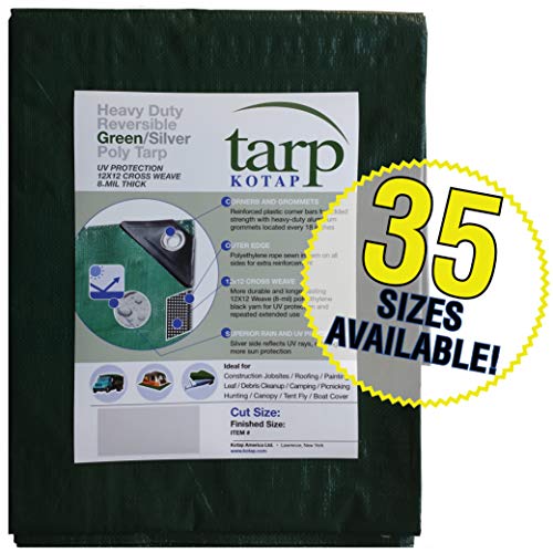 Kotap TGS-2035 Heavy-Duty Green Poly Tarp 20' x 35'