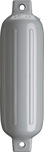 Polyform 75-891-521 Twin Eye G Series Boat Fender 6.5" x 22" Grey