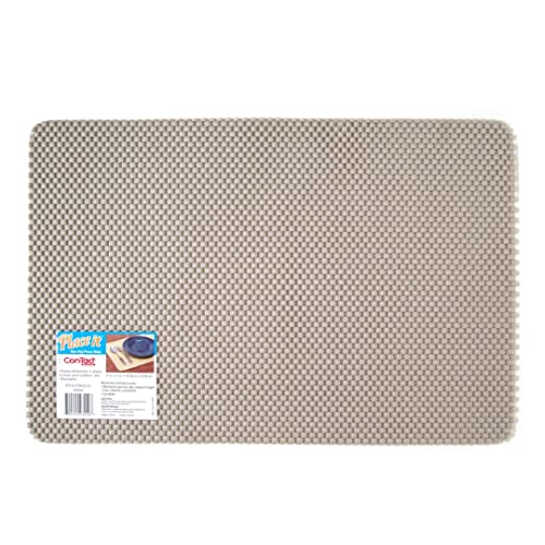 Kittrich KTCH-CPM32-24 Con-Tact Place It Non-Slip Grip Placemat Khaki 17x11 Inch
