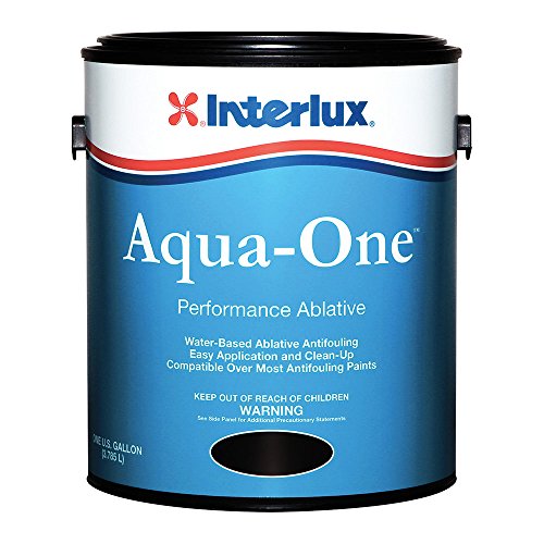 Interlux Paint YBE169/QT Aqua-One Water-Based Ablative Antifouling Bottom Paint Blue Quart