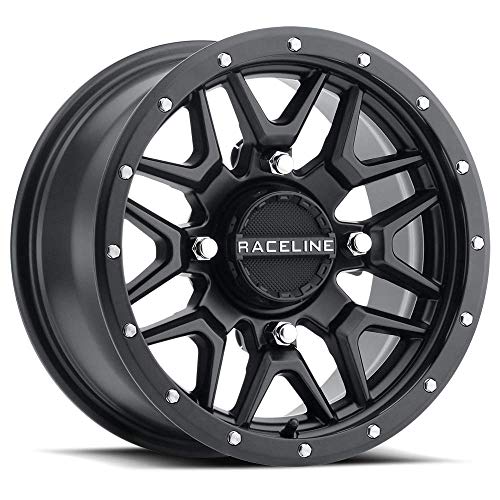 Picture of Raceline Wheels A94B-57056+10 Krank Black 15x7 4x156 +10mm Offset ATV/UTV Wheel