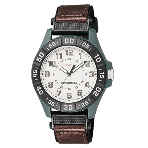 Timex TW4B26500 Men's Expedition Acadia Rugged Natural Dial Resin Quartz Quartz Watch 42MM Brown, Natural