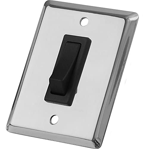 Sea-Dog Line 403010-1 Single Gang Wall Switch - Stainless Steel