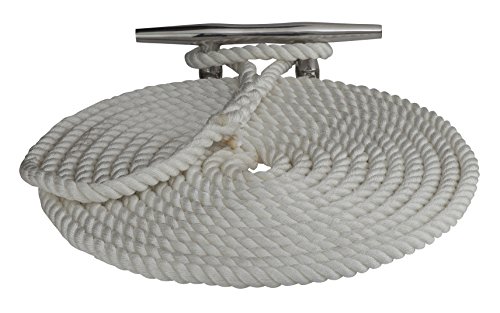 Sea-Dog Line 302116035WH-1 Sea Dog  Double Braided Nylon Dock Line, 5/8"X35' / White