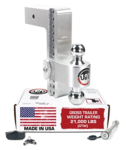 Picture of Weigh Safe CTB10-3-KA Adjustable Ball Mount Drop Receiver GTW - 10 3 21K