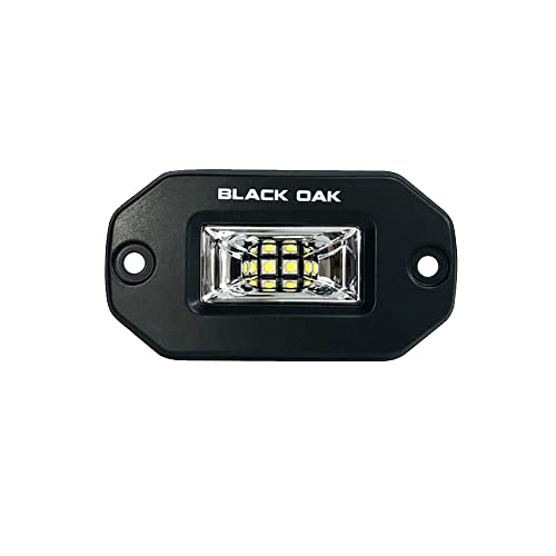 Black Oak LED 2FSLB-S 2" Flush Mount Scene Light Black Pro Series