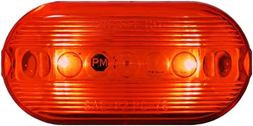 Peterson Fluid 35RMVBT2 LED Oval Clearance Marker Light 4.125" x 2" Red