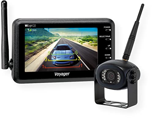 Voyager WVSXS43 WiSight 2.0 Wireless Backup Camera System 4.3" Monitor
