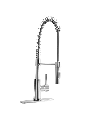 Dura Faucet DF-MK504SLK-CP RV Kitchen Faucet with Pull-Down Sprayer Chrome
