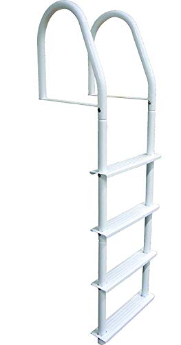 Dock Edge DE2103F Howell Galvalume Fixed Dock Ladder 3 Step White