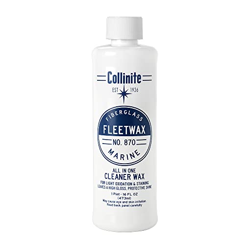 Collinite 870-64OZ Marine Fleetwax Cleaner-Wax 64 oz Fiberglass Polish