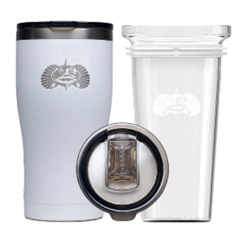 Toadfish 1133 Non-Tipping 20oz Insulated Tumbler - White