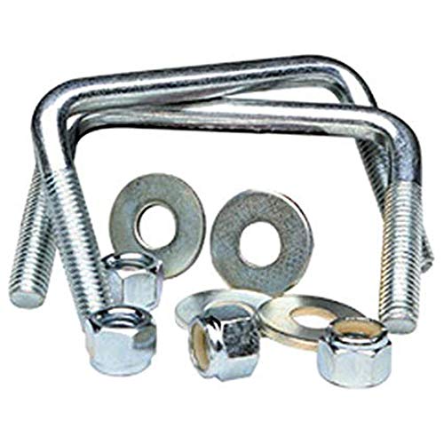 Tie Down Engineering 86234 Zinc Plated Square U-Bolt Kit 7/16" x 4-1/16" x 2-13/16"