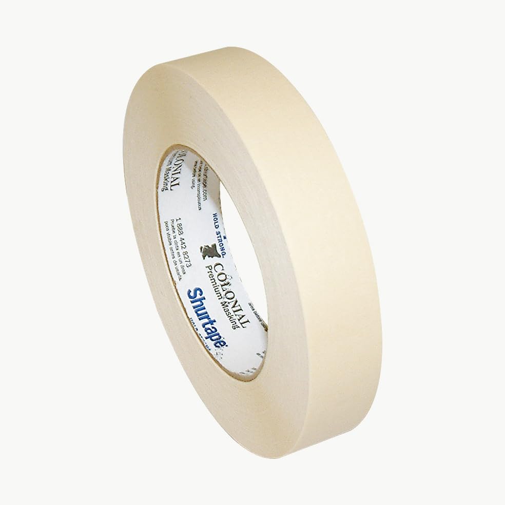 Shurtape 100743 Colonial Premium Grade Masking Tape 1 in x 60 yds Natural