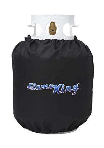 Flame King PTC-01 Propane Tank Cover for 20-lb Cylinders Black