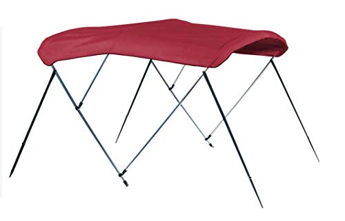 Carver Covers A5475TB-07 54" High 3 Bow Bimini Top Jockey Red 6' Long