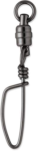 VMC BSHBTSS#6 VMC BSHBTSS BLACK SS HD BALL BEARING SNAP SWIVEL #6 320LB