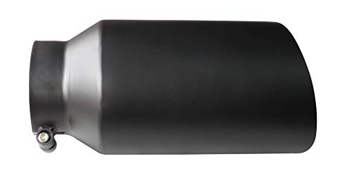 SPEEDFX 408B Exhaust Tip 4 Inch Inlet 6 Inch Outlet Black Stainless