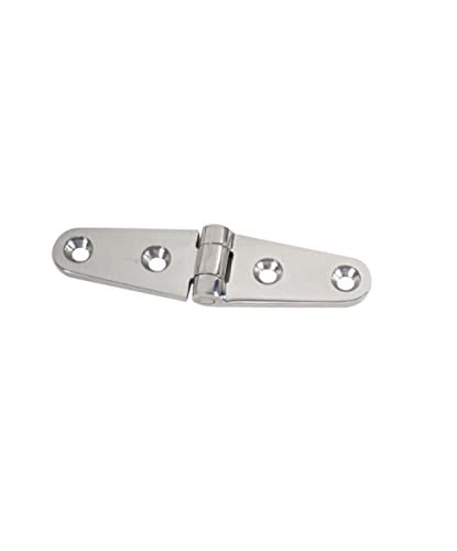 Whitecap Industries S3430C Heavy Duty Stamped Stainless Steel Strap Hinge 6"