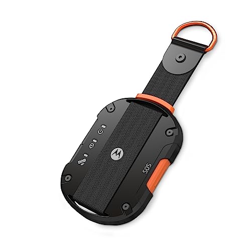 Motorola BM3A01 Defy Satellite Link - Rugged Handheld GPS Communicator, Two-Way Global SMS Text Messenger, Emergency SOS Alerting - Android iOS Compatible, Black