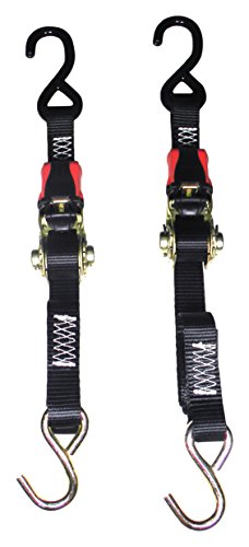 Rod Saver RTD4 Rubber Ratchet Trailer Tie Down 1" x 4' Pair